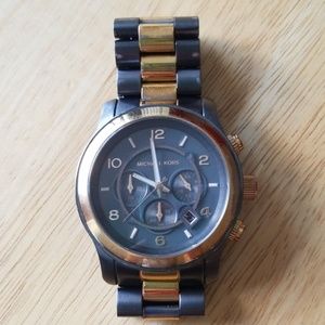 Michael Kors Mk8189 Two Tone Runway Unisex Watch